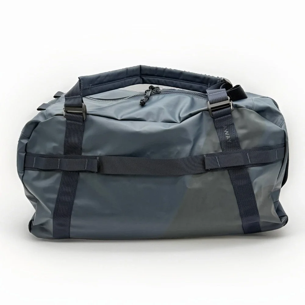 Away F.A.R. Duffle 55L Navy Blue Active Travel Duffel Backpack Bag